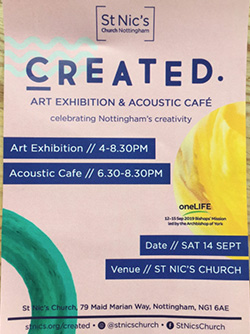 CREATED – Art exhibition & acoustic café